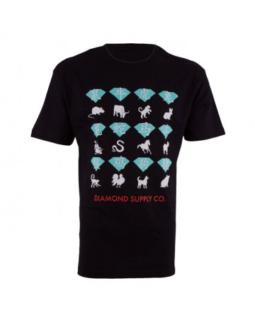 Camiseta Diamond Zodiac Preta