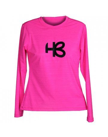 Camiseta HB Lycra Feminina Single Emblem Rosa