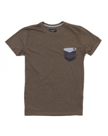 Camiseta Billabong Team Pocket I - Marrom Mescla