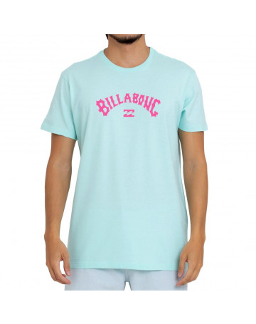 Camiseta Billabong Arch Wave - Azul Mescla