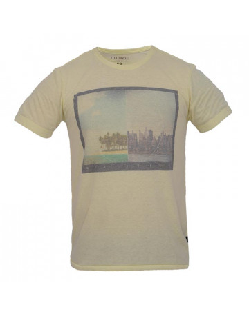 Camiseta Billabong Seashore - Amarela