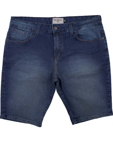 Bermuda Billabong Jeans Slim Outsider - Azul