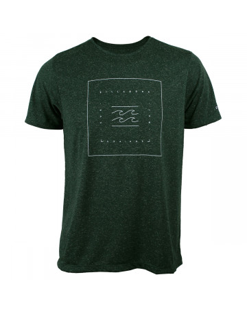 Camiseta Billabong Quadrant Verde Mescla