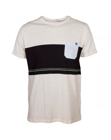 Camiseta Billabong Block - Bege Mescla/Preto