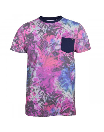 Camiseta Billabong Flowerdye - Rosa/Floral