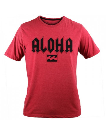 Camiseta Billabong Aloha - Vermelho