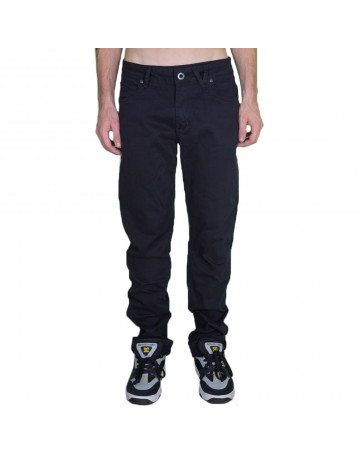 Calça Volcom Jeans Black Preta