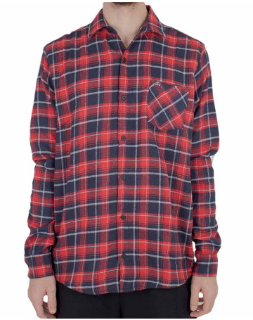 Camisa Hurley Plaid - Vermelho