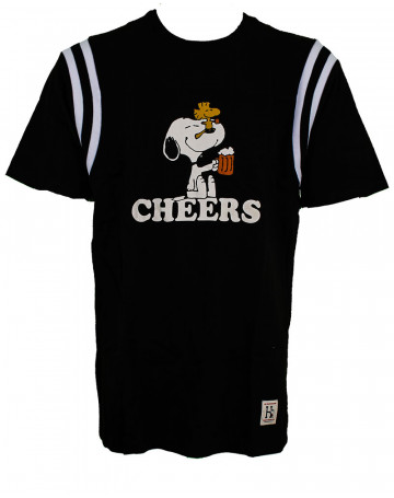 Camiseta Huf Snoopy Cheers Football - Preto
