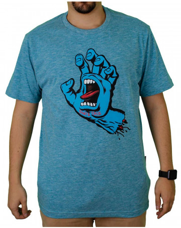 Camiseta Santa Cruz Screaming Hand - Azul
