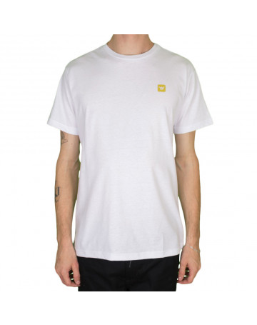 Camiseta Hang Loose Juvenil Silk Logo Branco