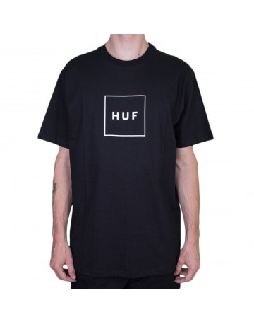 Camiseta Huf Essential Box Preta