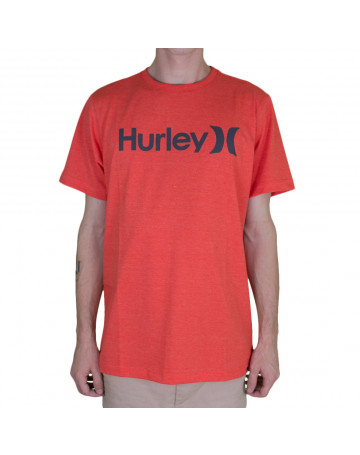 Camiseta Hurley O&O Solid Vermelho Mescla