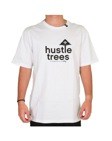 Camiseta LRG Hustle Trees Branca