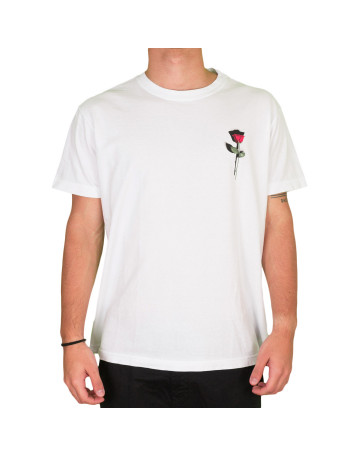 Camiseta Osklen Rose Stencil Branco