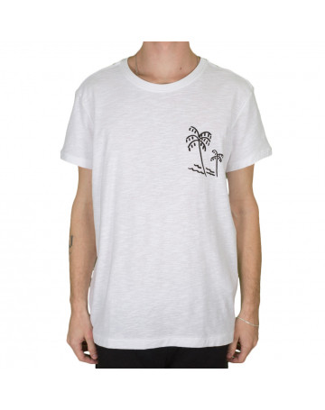 Camiseta Osklen Rough Coqueiros Branco