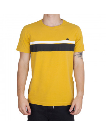 Camiseta Osklen Vintage Bicolor Amarelo