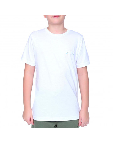 Camiseta Rip Curl Juvenil Surf Basic Branca