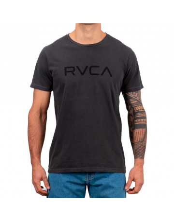 Camiseta RVCA Pigment PS Big Preta