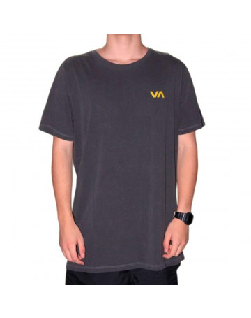 Camiseta RVCA VA Pigment Preto