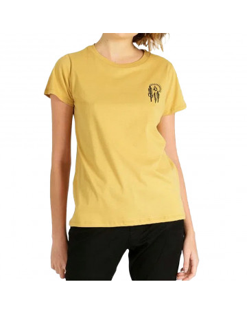 Camiseta Volcom Silk Lock It Up Amarelo