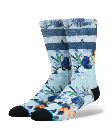 Meia Stance Classic Wipeout - Verde/Floral