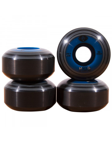Roda Moog Wheels Dual Core Records 51mm - Preto/Azul