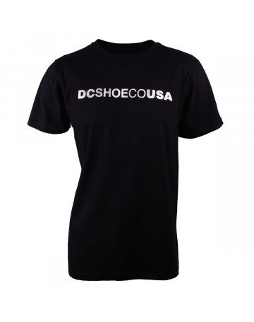 Camiseta DC Dcshoeco Preta/Prata
