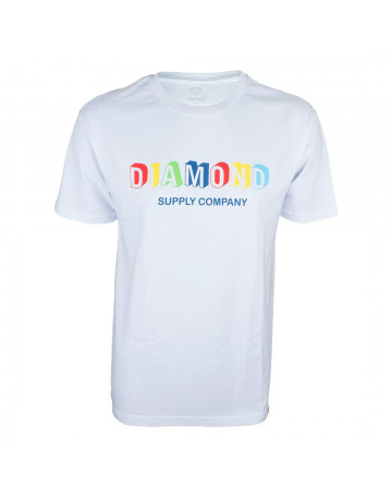 Camiseta Diamond Building Blocks Branca