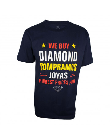 Camiseta Diamond Supply Jewelers Row - Azul