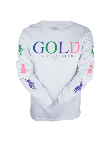 Camiseta Gold Wheels Karat - Branca