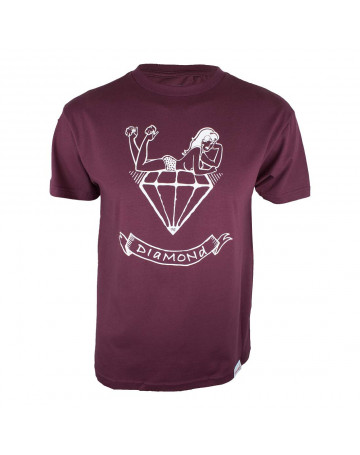 Camiseta Diamond Mistress - Vinho
