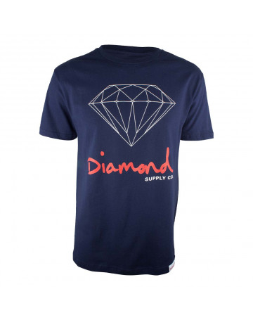 Camiseta Diamond OG Sign - Azul