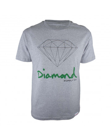 Camiseta Diamond OG Sign - Cinza Mescla