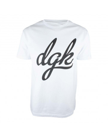 Camiseta DGK Script - Branco