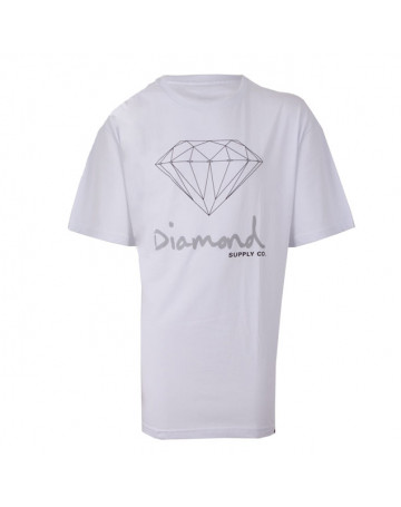 Camiseta Diamond OG Sign - Branco