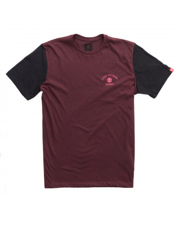 Camiseta Element Americana - Vinho/Preto