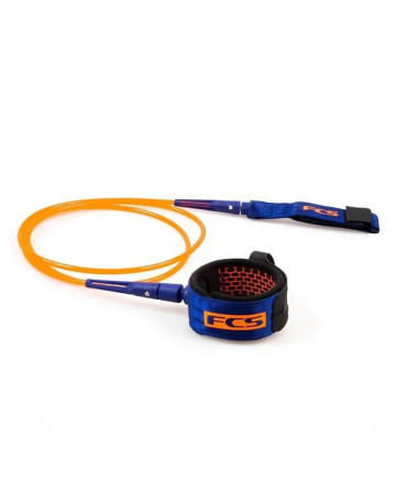 Leash FCS 6' Competition Essential Serie 5.5mm - Laranja