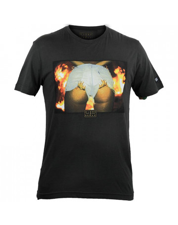 Camiseta Globe BR Wax - Cinza Chumbo