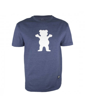 Camiseta Grizzly OG Bear Logo - Azul Mescla