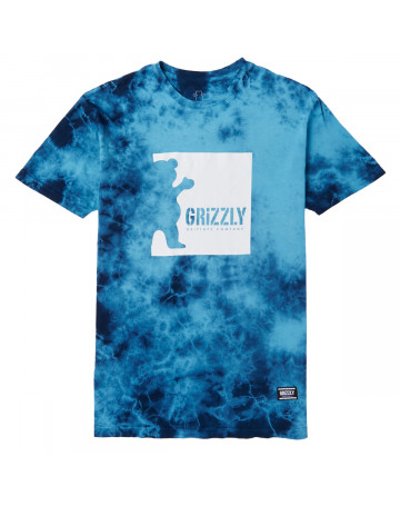 Camiseta Grizzly Deep Water Tie Dye- Azul