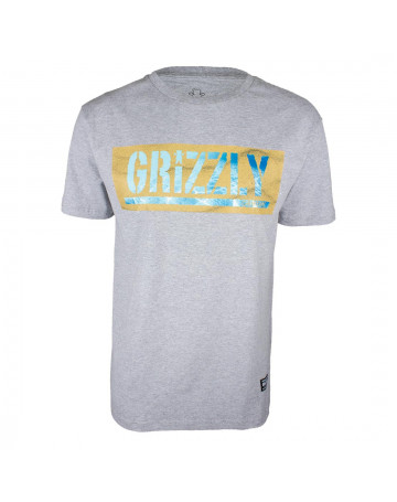 Camiseta Grizzly Washed Cinza Mescla