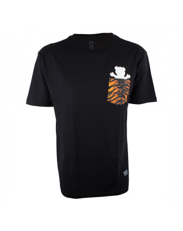 Camiseta Grizzly Tiger Pocket Preta