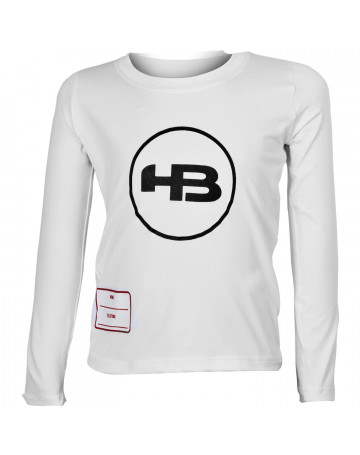 Camiseta HB Lycra Infanti Logotype Branca