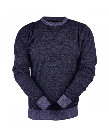 Suéter HB Basic Azul Mescla