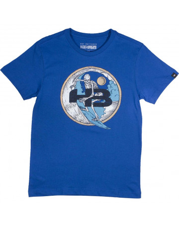 Camiseta HB Juvenil Skull Surf - Azul