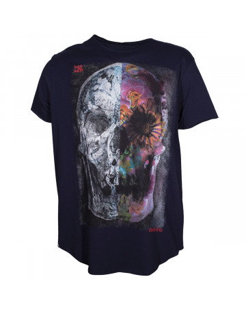 Camiseta Derek Ho Skull Flowers - Marinho