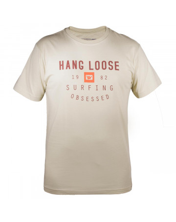 Camiseta Hang Loose Surfing - Bege