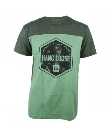 Camiseta Hang Loose Surfing Verde Mescla
