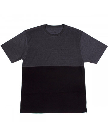 Camiseta Hang Loose Fly Extra Grande - Chumbo Mescla/Preto